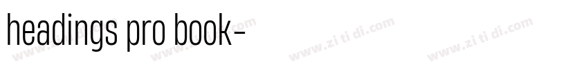 headings pro book字体转换 headings pro book字体转换